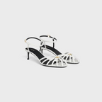 TRIOMPHE LEATHER SANDAL in LAMBSKIN – lEATHER STRAPSTOE WITH CAGE EFFECTENGRAVED ADJUSTABLE BUCKLELEATHER INSOLELEATHER – LUX VERSE Luxury Designer Fashion Outlet