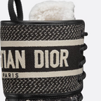 D-Major Ankle Boot – the style is enhanced by a Christian Paris embroidered band inspired by the Book Tote – LUX VERSE Luxury Designer Fashion Outlet