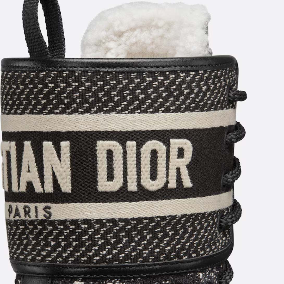 D-Major Ankle Boot – the style is enhanced by a Christian Paris embroidered band inspired by the Book Tote – LUX VERSE Luxury Designer Fashion Outlet