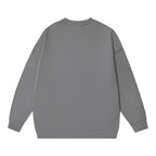 Schwarzes Crewneck mit Baumwollmotiv – Herren