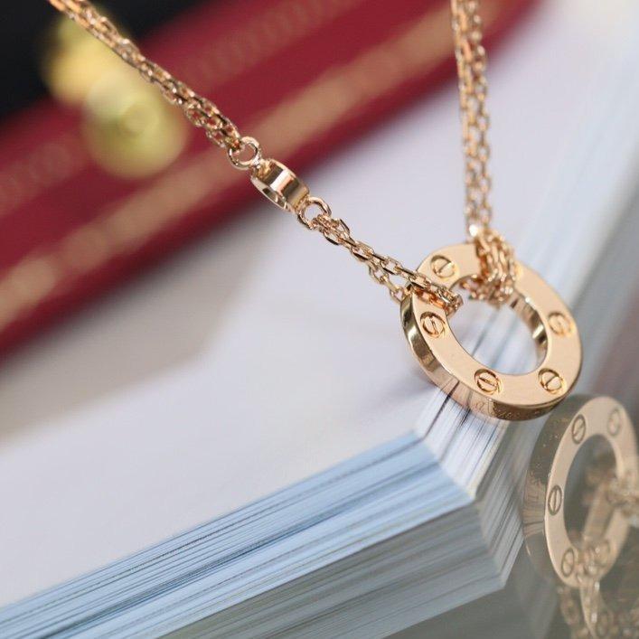 Love Necklace Adjustable Rose Gold 2 Diamond – LUX VERSE Luxury Designer Fashion Outlet
