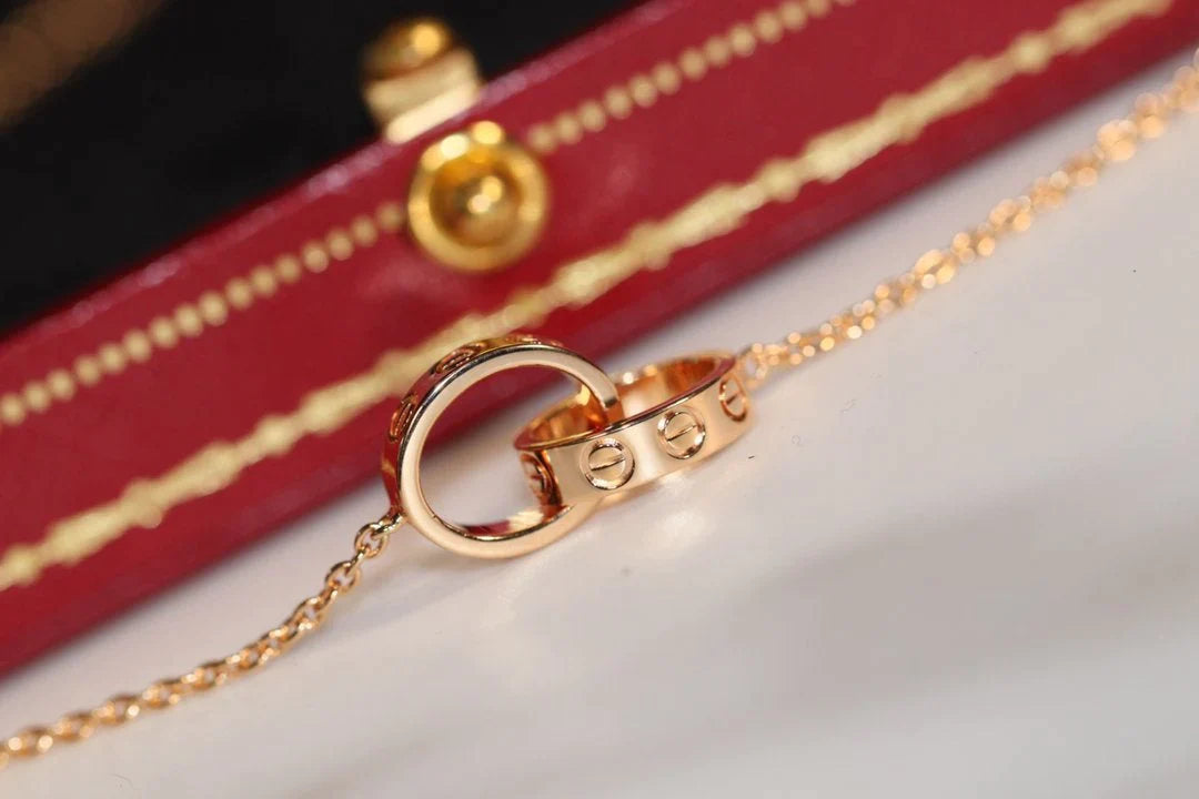 Love Necklace Rose Gold and Silver – LUX VERSE Luxury Designer Fashion Outlet