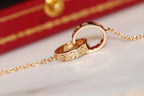 Love Necklace Rose Gold and Silver – LUX VERSE Luxury Designer Fashion Outlet