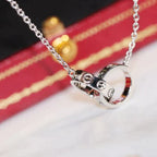 Love Necklace Rose Gold and Silver – LUX VERSE Luxury Designer Fashion Outlet