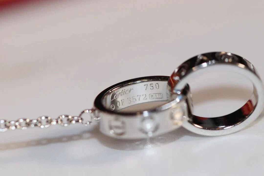 Love Necklace Rose Gold and Silver – LUX VERSE Luxury Designer Fashion Outlet