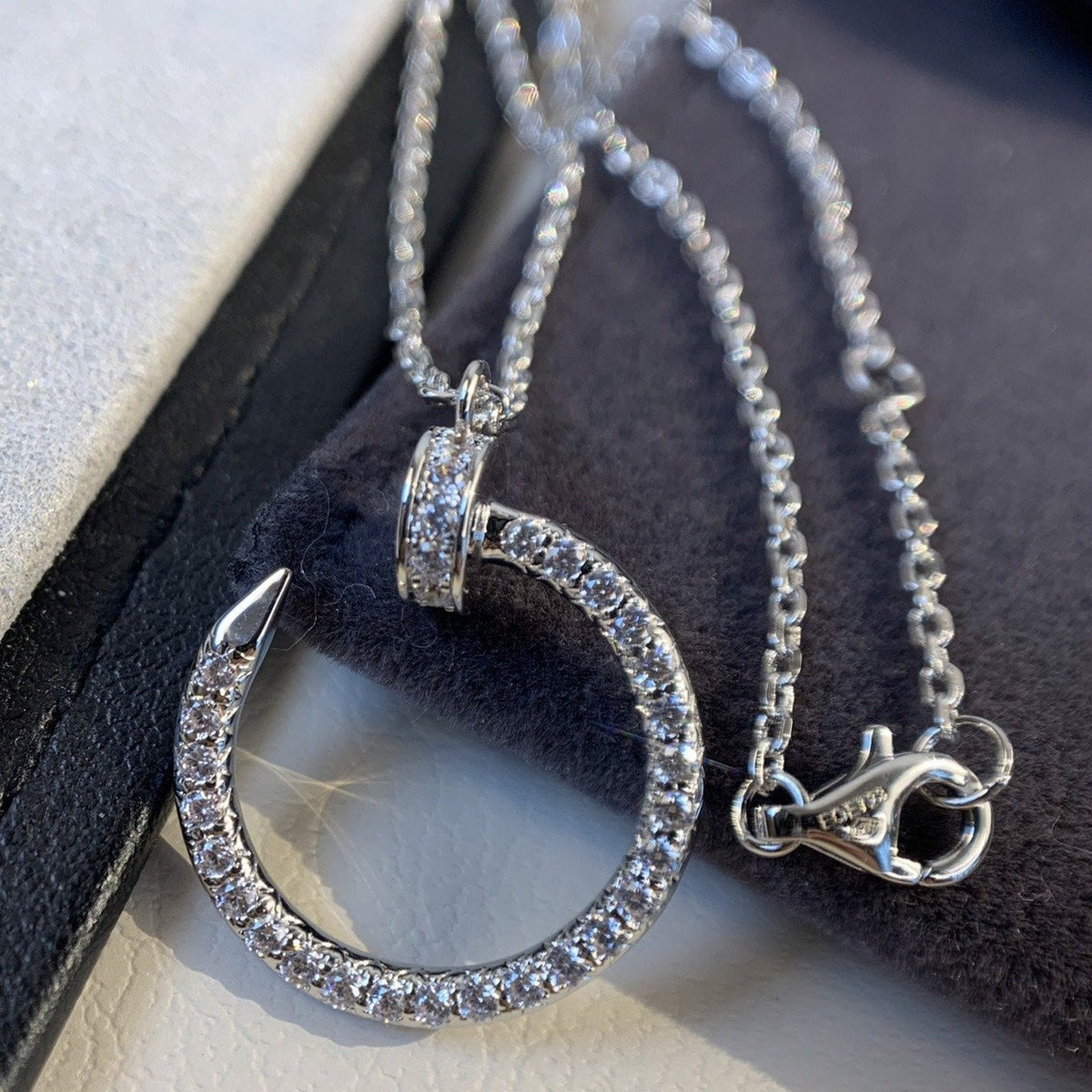 Juste Necklace Silver Diamonds – LUX VERSE Luxury Designer Fashion Outlet