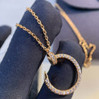 Juste Necklace Rose Gold Diamonds – LUX VERSE Luxury Designer Fashion Outlet