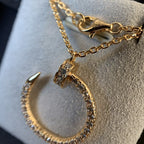 Juste Necklace Rose Gold Diamonds – LUX VERSE Luxury Designer Fashion Outlet