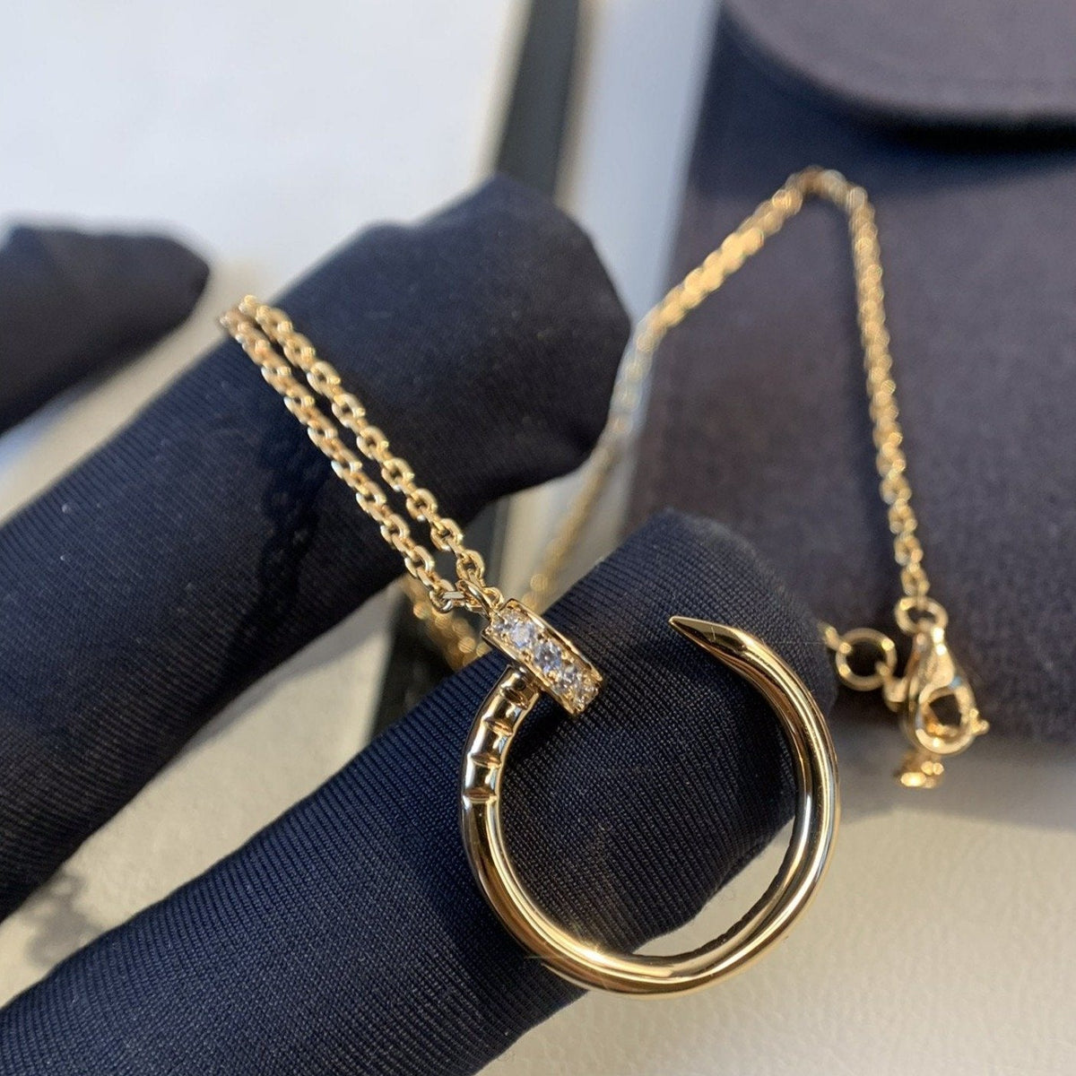 Juste Necklace Rose Gold Diamonds – LUX VERSE Luxury Designer Fashion Outlet