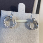 Juste Earrings Silver Diamonds – LUX VERSE Luxury Designer Fashion Outlet