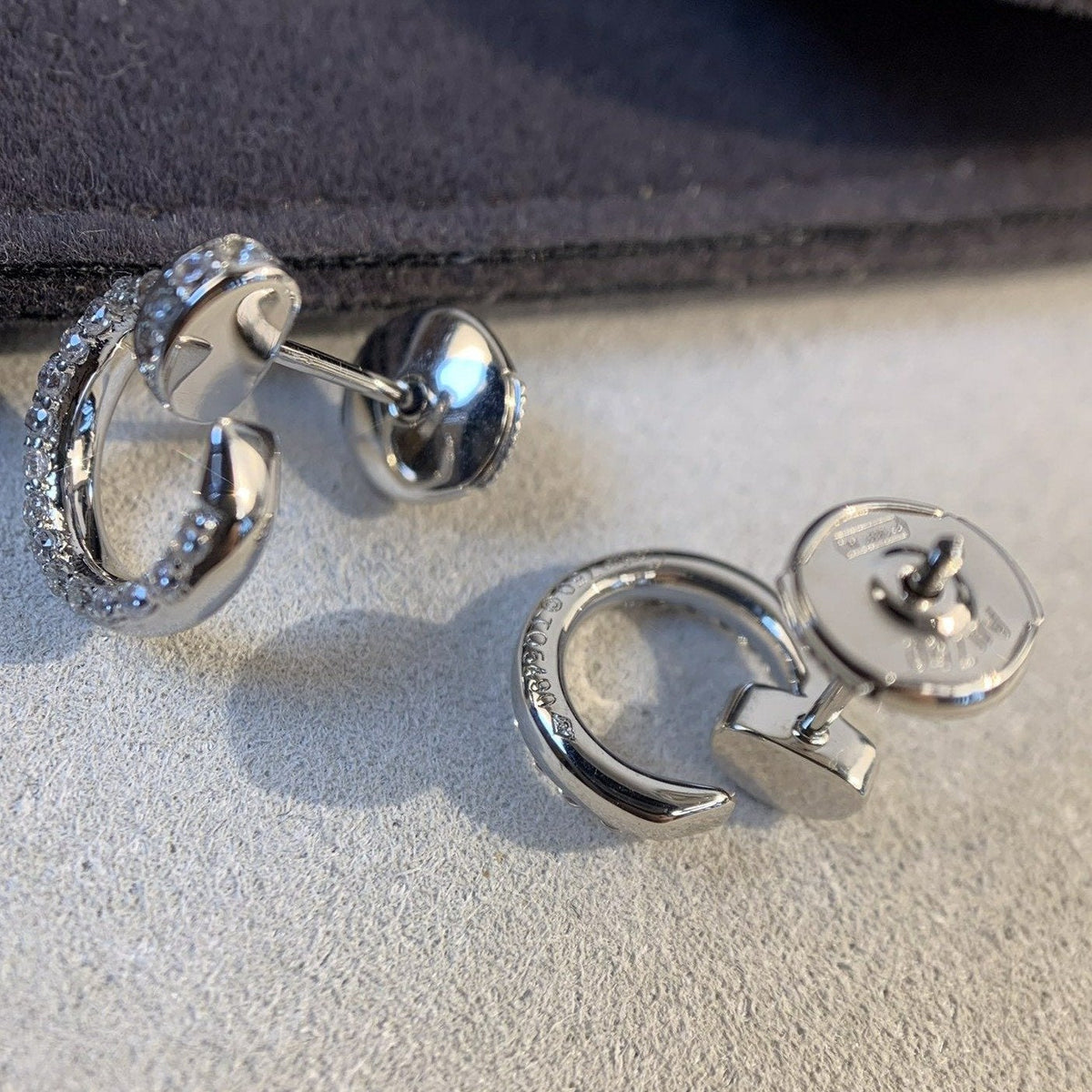 Juste Earrings Silver Diamonds – LUX VERSE Luxury Designer Fashion Outlet