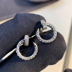 Juste Earrings Silver Diamonds – LUX VERSE Luxury Designer Fashion Outlet