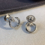Juste Earrings Silver Diamonds – LUX VERSE Luxury Designer Fashion Outlet