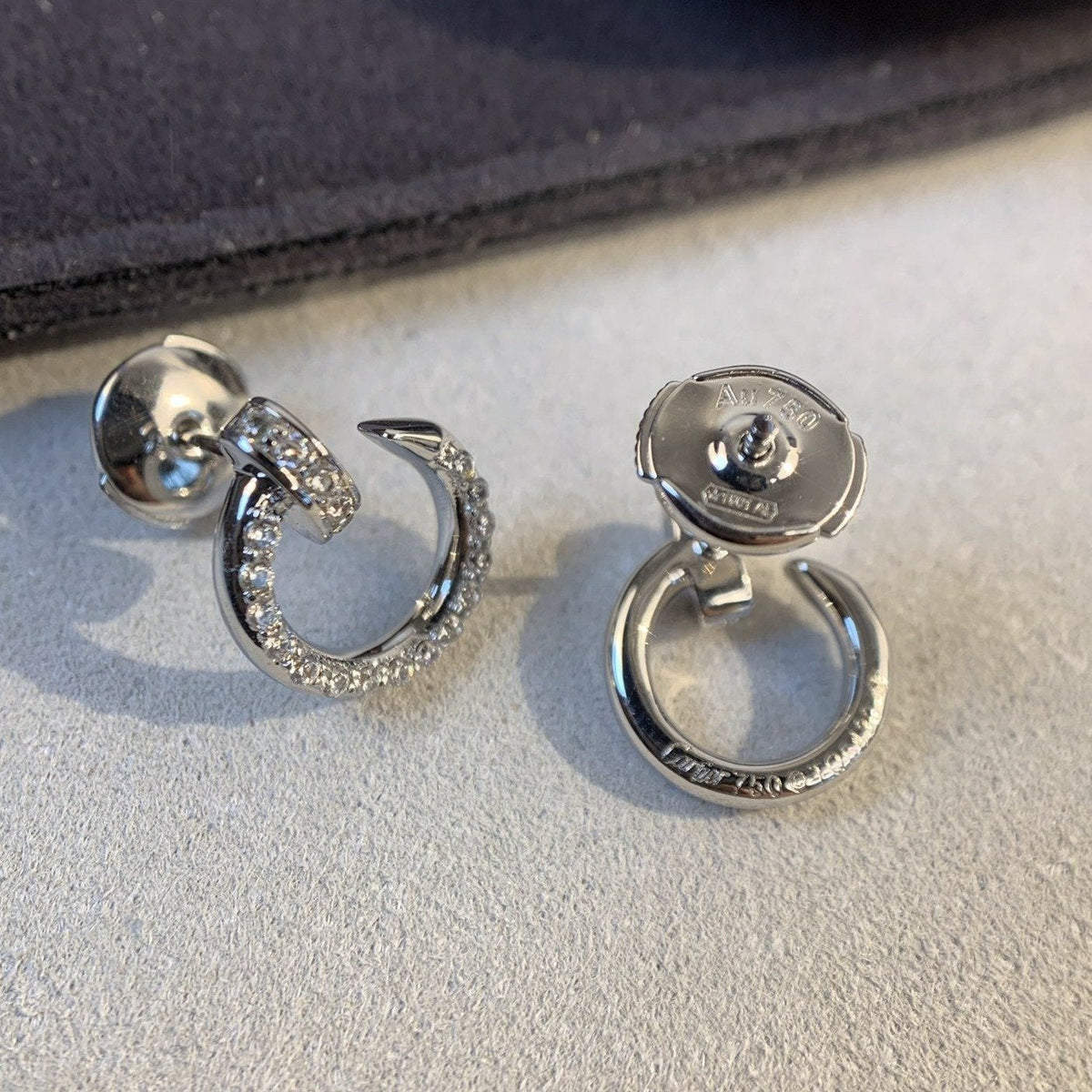 Juste Earrings Silver Diamonds – LUX VERSE Luxury Designer Fashion Outlet