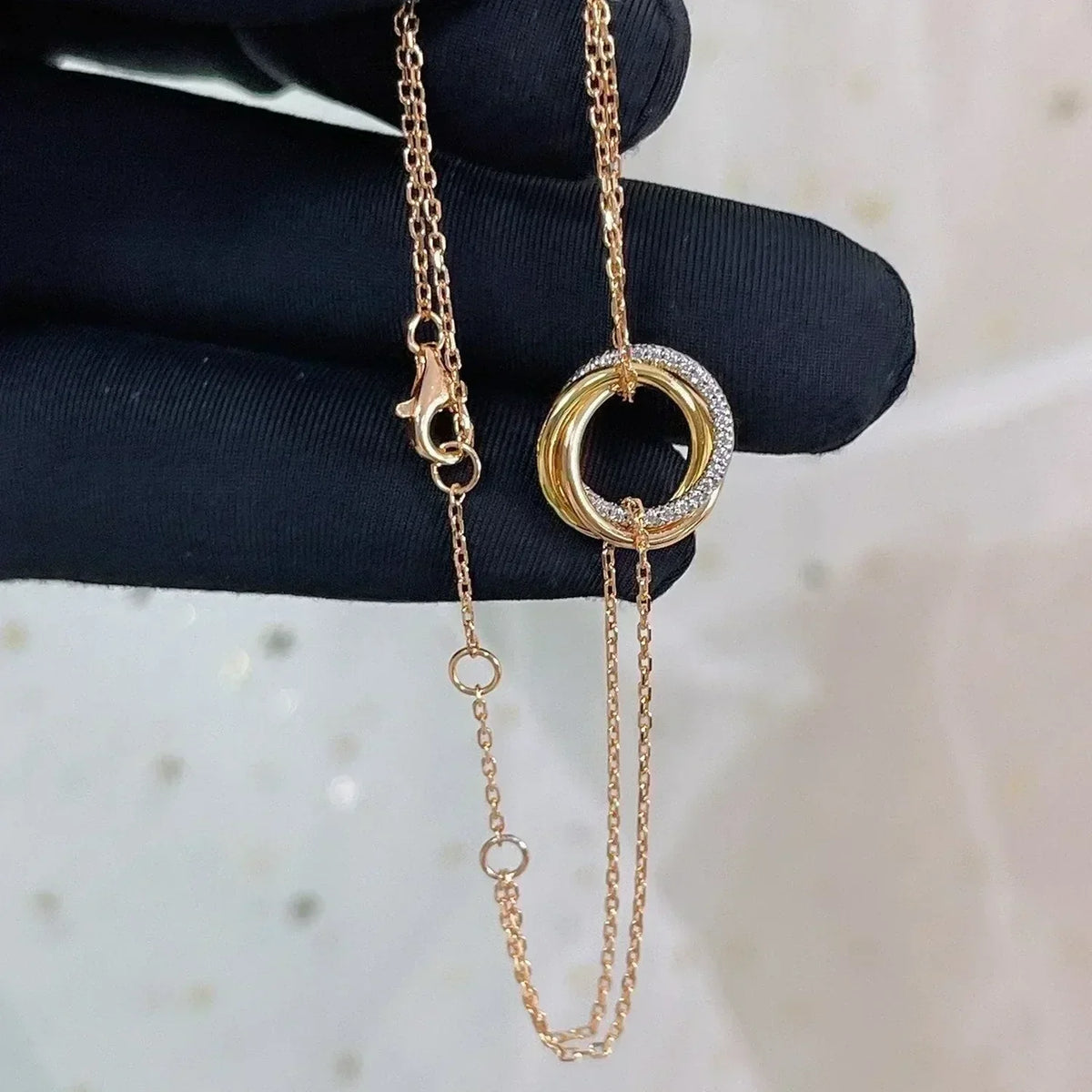 Triniti Bracelet Gold Silver Rose Gold Diamonds – LUX VERSE Luxury Designer Fashion Outlet