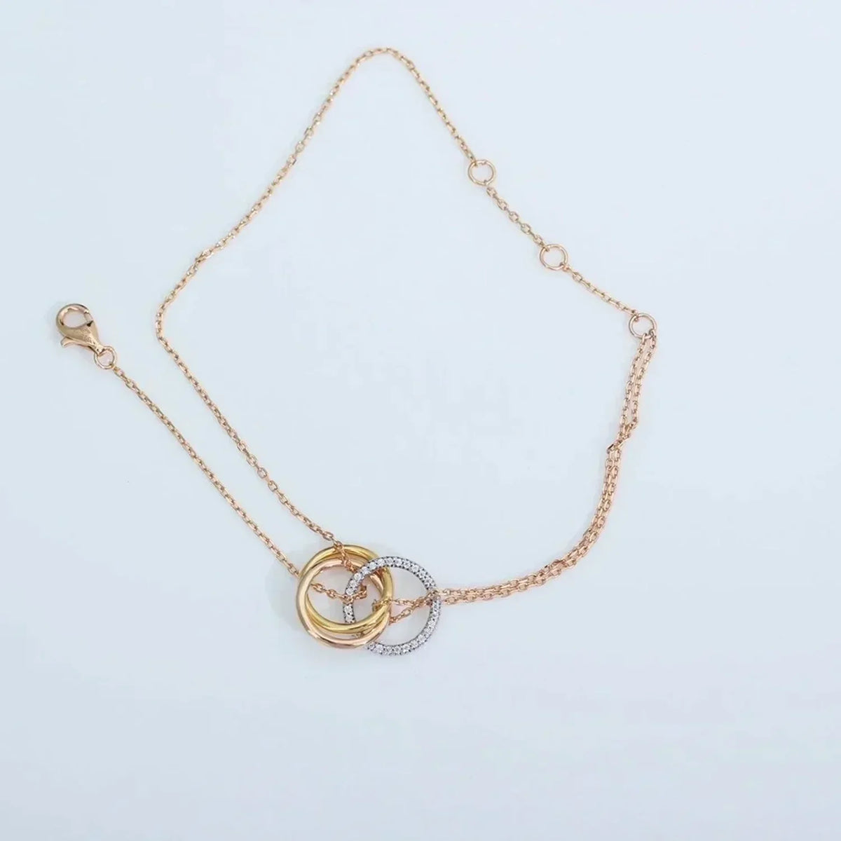 Triniti Bracelet Gold Silver Rose Gold Diamonds – LUX VERSE Luxury Designer Fashion Outlet