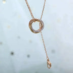 Triniti Bracelet Gold Silver Rose Gold Diamonds – LUX VERSE Luxury Designer Fashion Outlet