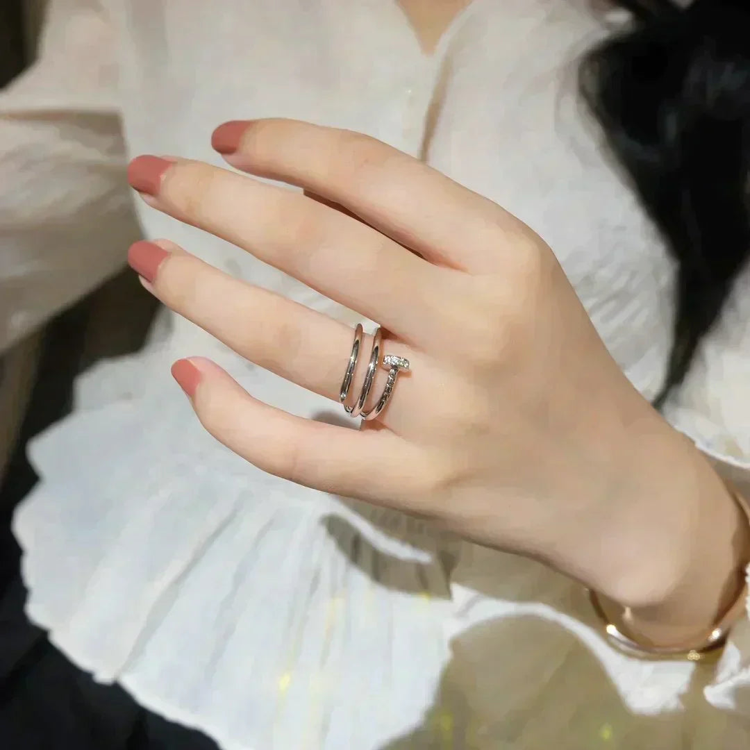 Juste Ring 1.8mm Silver Double Row – LUX VERSE Luxury Designer Fashion Outlet