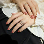 Juste Ring 1.8mm Silver Double Row – LUX VERSE Luxury Designer Fashion Outlet