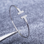 T Bracelet 1.8mm Diamond Silver – LUX VERSE Luxury Designer Fashion Outlet