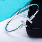 T Bracelet 1.8mm Diamond Silver – LUX VERSE Luxury Designer Fashion Outlet