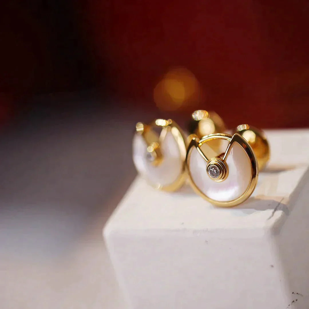 Amulette Earrings Rose Gold – LUX VERSE Luxury Designer Fashion Outlet