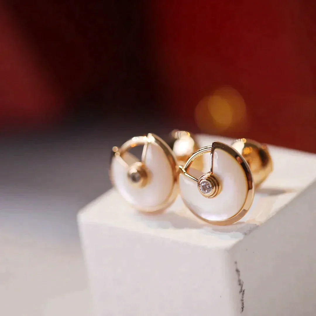 Amulette Earrings Rose Gold – LUX VERSE Luxury Designer Fashion Outlet
