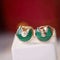 AMULETTE EARRINGS MALACHITE ROSE GOLD