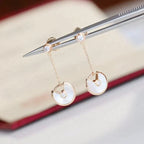 Amulette Drop Earrings Mop Rose Gold – LUX VERSE Luxury Designer Fashion Outlet