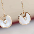 Amulette Drop Earrings Mop Rose Gold – LUX VERSE Luxury Designer Fashion Outlet