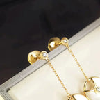 Amulette Drop Earrings Mop Gold – LUX VERSE Luxury Designer Fashion Outlet