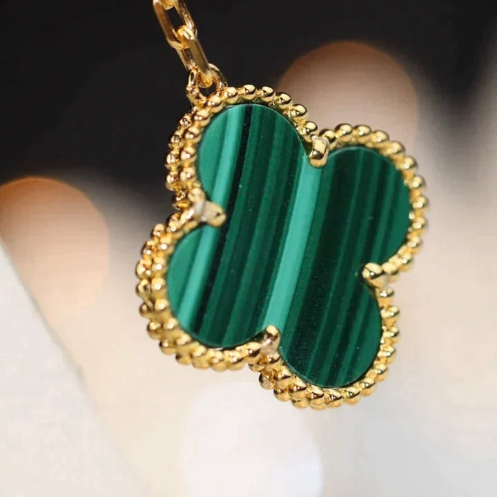 Clover 3 Motif Malachite Diamond Earrings – LUX VERSE Luxury Designer Fashion Outlet