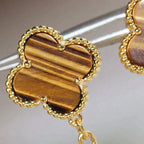 Clover  2 Motif  Tiger Eye Carnelian Earrings – LUX VERSE Luxury Designer Fashion Outlet