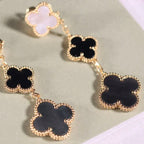 Clover 3 Motif Onyx Mop Earrings – LUX VERSE Luxury Designer Fashion Outlet