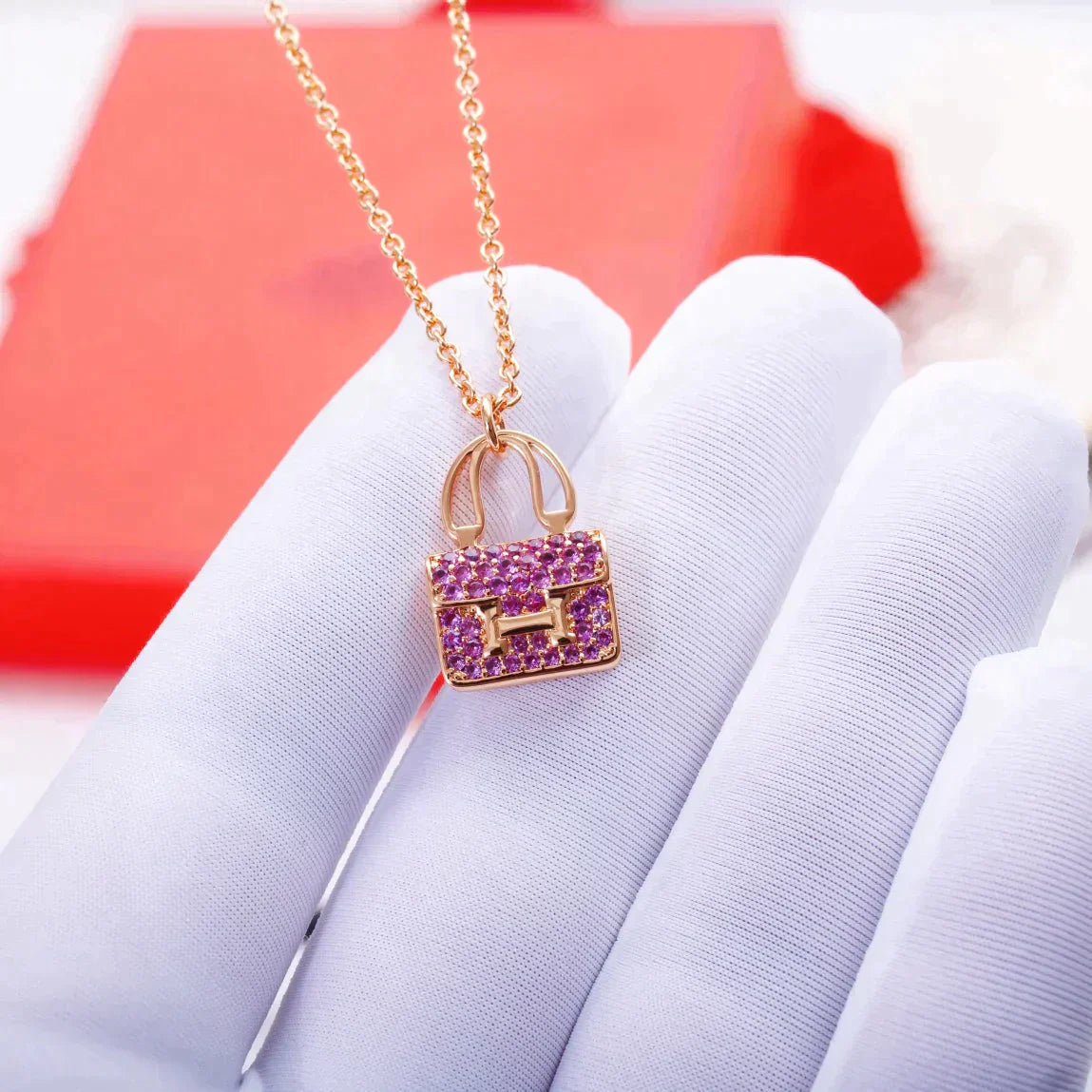 Constance Pedant Purple Diamond Necklace – LUX VERSE Luxury Designer Fashion Outlet