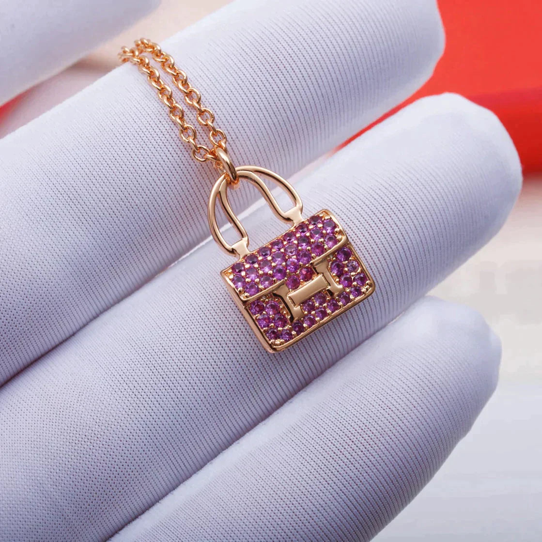 Constance Pedant Purple Diamond Necklace – LUX VERSE Luxury Designer Fashion Outlet