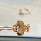 Clover Medium 1 Motifs Gray Mop  Diamond Earrings – LUX VERSE Luxury Designer Fashion Outlet