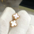 Clover Mini 9.5mm White Mop Earrings – LUX VERSE Luxury Designer Fashion Outlet