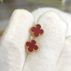 Clover Mini 9.5mm Carnelian Earrings – LUX VERSE Luxury Designer Fashion Outlet