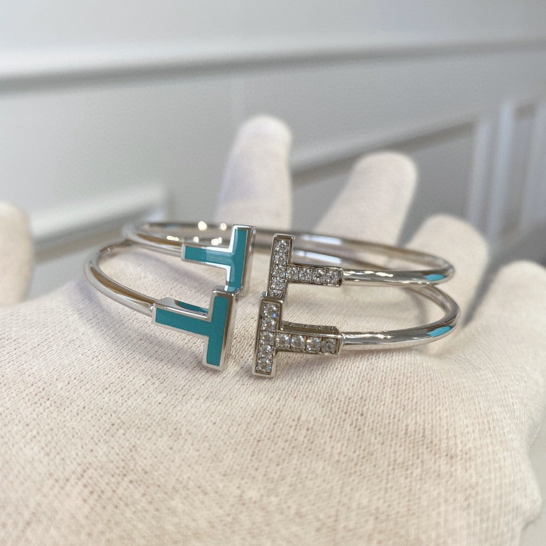 T Bracelet 1.8mm Turquoise Diamond – LUX VERSE Luxury Designer Fashion Outlet