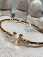 T Bracelet 1.8mm Mop Diamond Rose Gold – LUX VERSE Luxury Designer Fashion Outlet