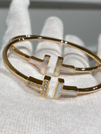 T Bracelet 1.8mm Mop Diamond Rose Gold – LUX VERSE Luxury Designer Fashion Outlet