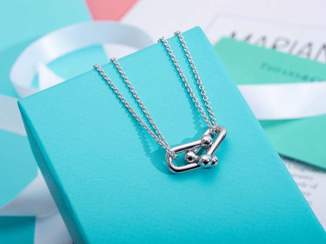 Hardwear Double Link Pedant Silver Necklace – LUX VERSE Luxury Designer Fashion Outlet