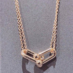 Hardwear Double Link Pedant Rose Gold Necklace – LUX VERSE Luxury Designer Fashion Outlet