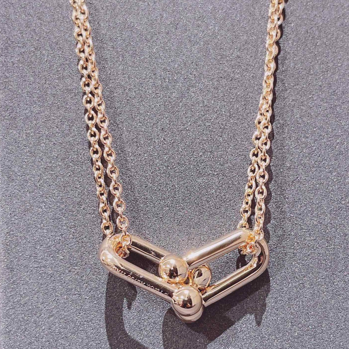 Hardwear Double Link Pedant Rose Gold Necklace – LUX VERSE Luxury Designer Fashion Outlet