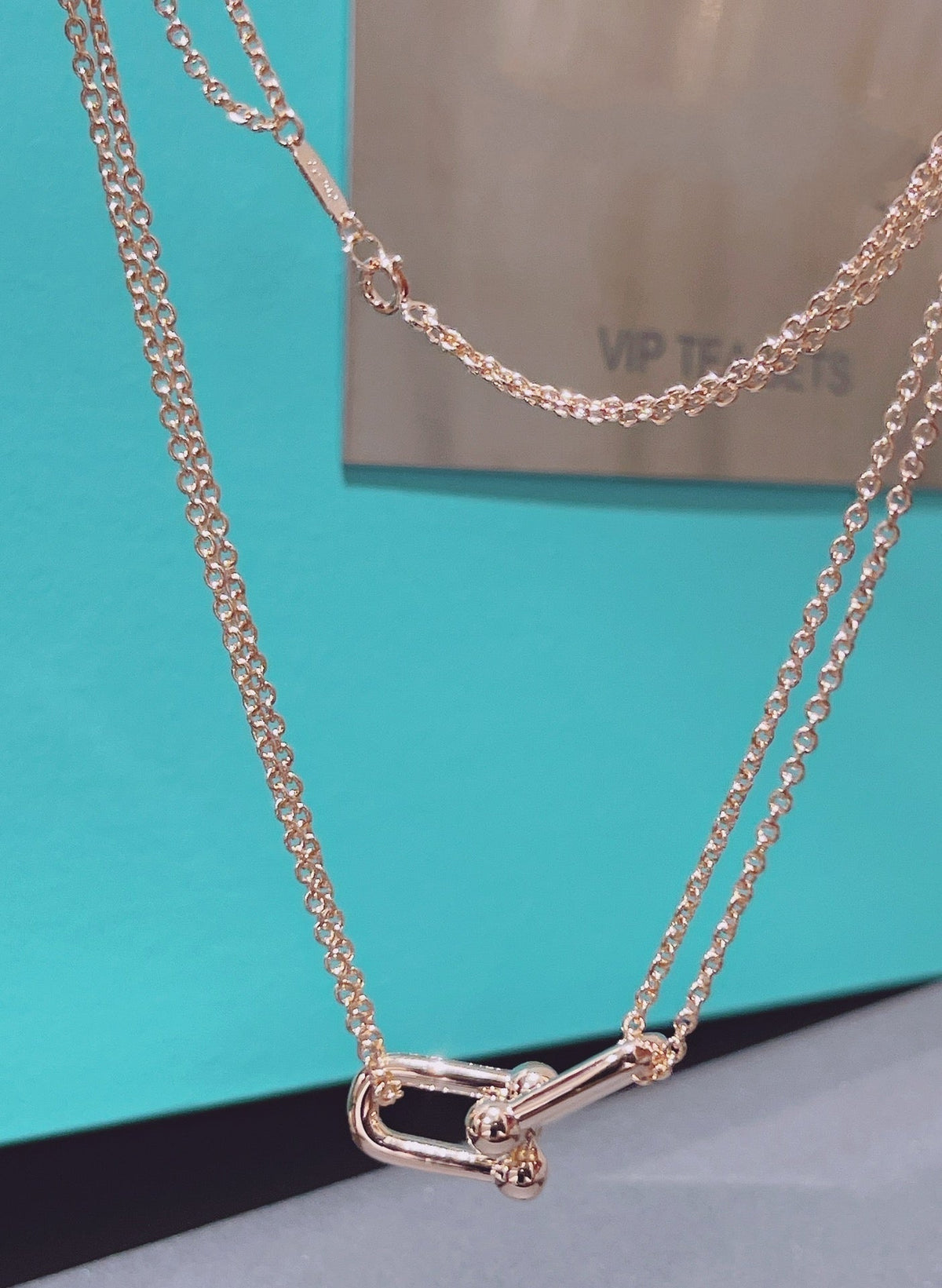 Hardwear Double Link Pedant Rose Gold Necklace – LUX VERSE Luxury Designer Fashion Outlet