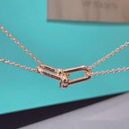 Hardwear Double Link Pedant Rose Gold Necklace – LUX VERSE Luxury Designer Fashion Outlet