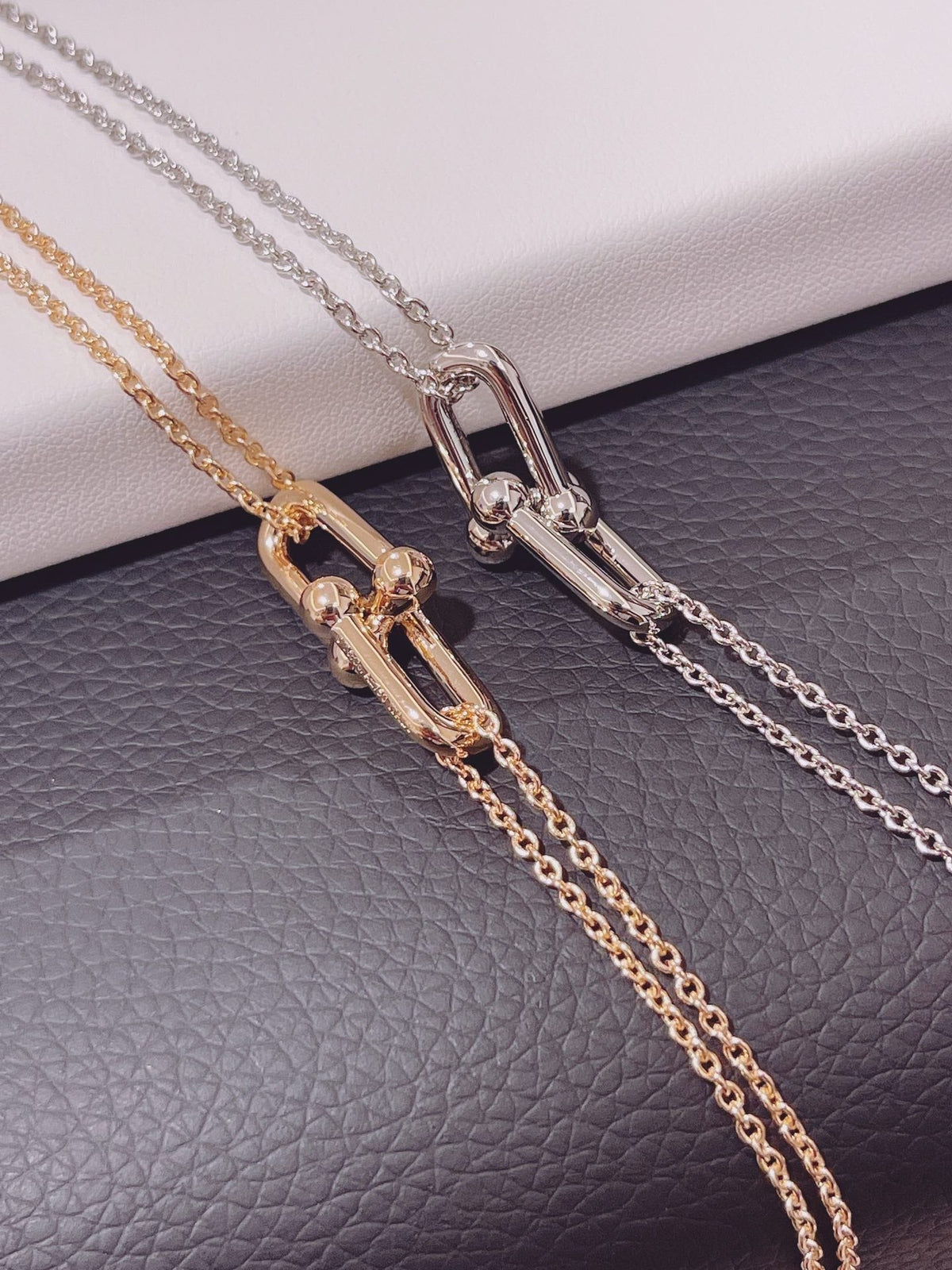 Hardwear Double Link Pedant Rose Gold Necklace – LUX VERSE Luxury Designer Fashion Outlet