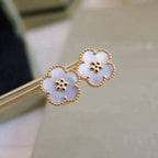 Lucky Plum Blossom White Mop  Earrings – LUX VERSE Luxury Designer Fashion Outlet