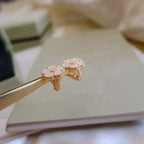Lucky Plum Blossom White Mop  Earrings – LUX VERSE Luxury Designer Fashion Outlet